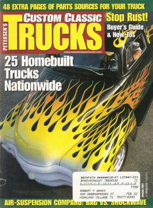 CUSTOM CLASSIC TRUCKS 2001 OCT -